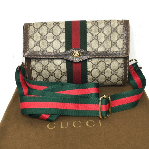 Gucci Handbags - Authentic Gucci brown monogram coated canvas crossbody bag